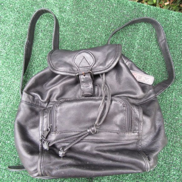 Tumi Black Genuine Leather Mini Backpack main image 9